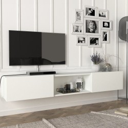 ТВ шкаф Paltamo 180x31x29.5cm Бял [] - Sonata G