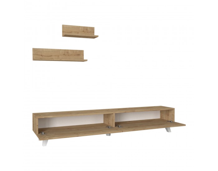 Saarijärvi ТВ маса с 2 рафта дъб []