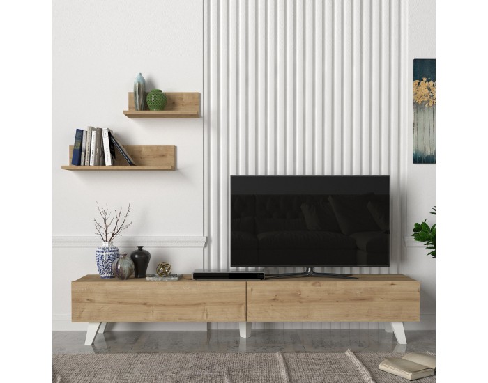 Saarijärvi ТВ маса с 2 рафта дъб []