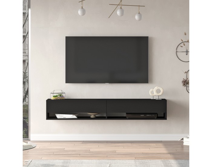 ТВ маса Laitila 180x31.5x29.5cm черна []