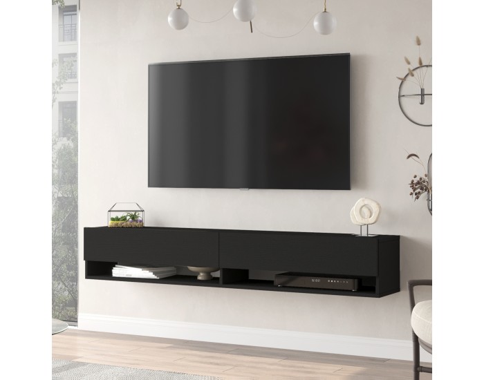 ТВ маса Laitila 180x31.5x29.5cm черна []