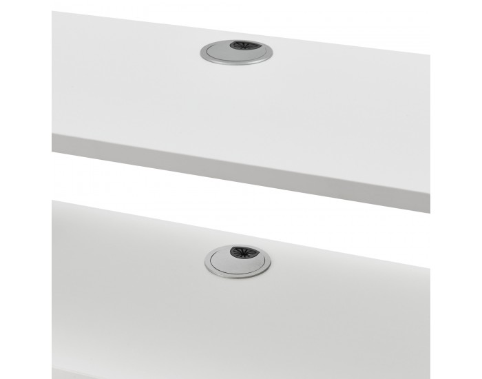 Стенен рафт за телевизор Støvring White []