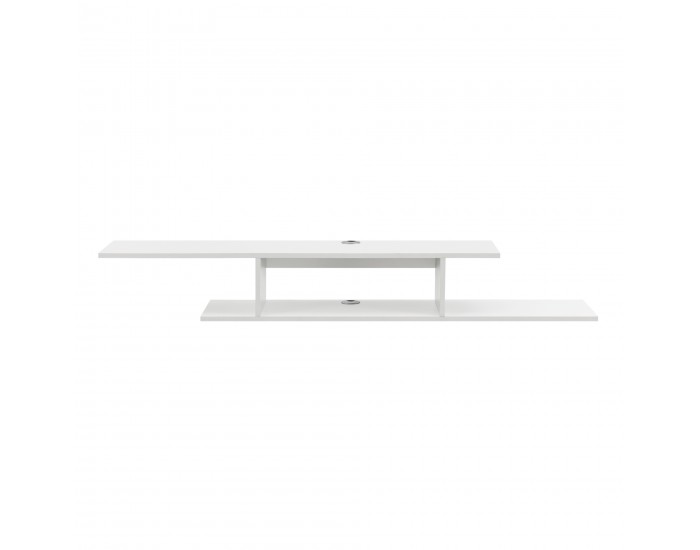 Стенен рафт за телевизор Støvring White []