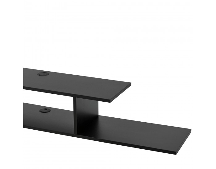 Стенен рафт за телевизор Støvring Черен []