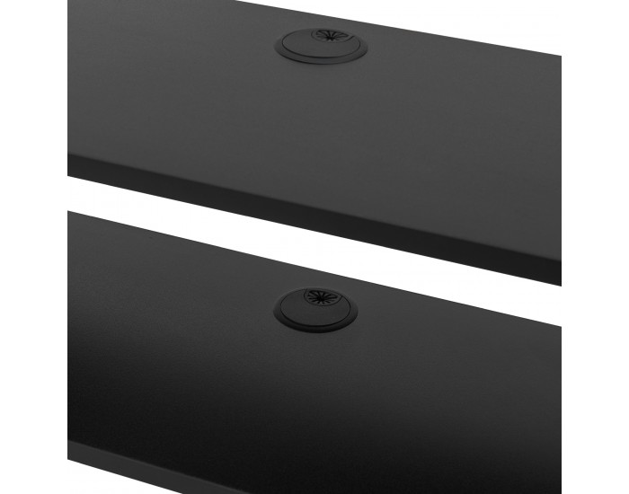 Стенен рафт за телевизор Støvring Черен []