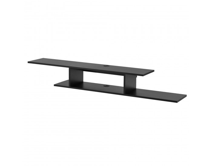 Стенен рафт за телевизор Støvring Черен []