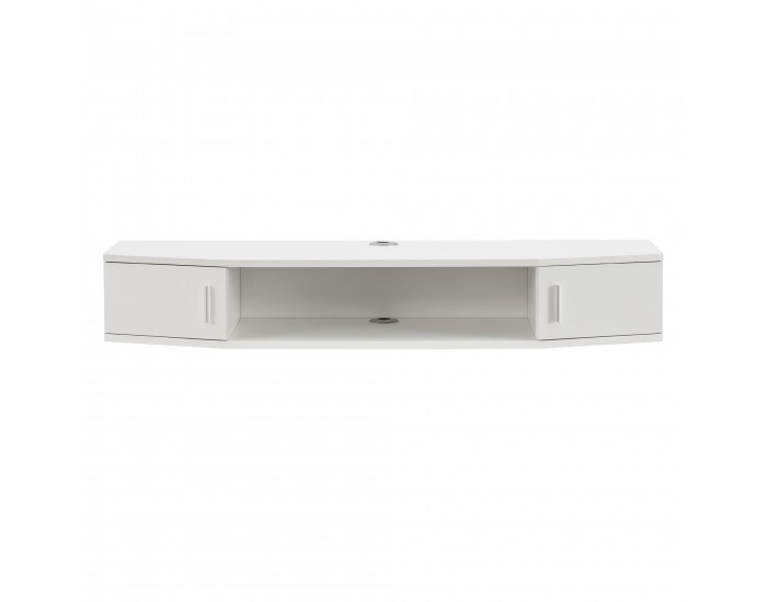 Стенен рафт за телевизор Tørring White []