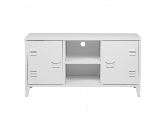Котка ТВ шкаф с 2 врати бял []