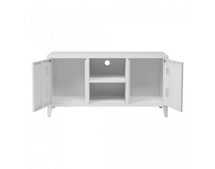 Котка ТВ шкаф с 2 врати бял []