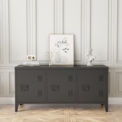 Котка ТВ шкаф с 3 врати черен [] - Дневна