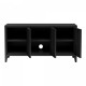 Котка ТВ шкаф с 3 врати черен []
