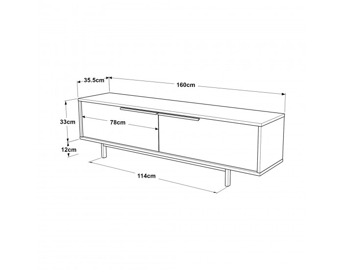 ТВ шкаф Urejovle бял []