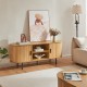 ТВ шкаф Tvedestrand 140x40x55 см бамбук естествен []
