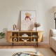 ТВ шкаф Tvedestrand 140x40x55 см бамбук естествен []