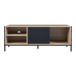 Шкаф за телевизор Tysnes 120x40x45 см дъб вид/черен [] - Sonata G