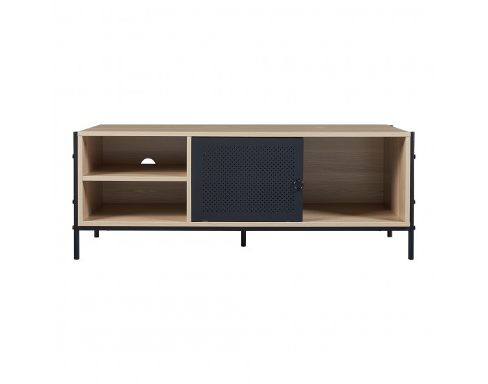 Шкаф за телевизор Tysnes 120x40x45 см дъб вид/черен []