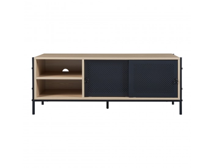 Шкаф за телевизор Tysnes 120x40x45 см дъб вид/черен []
