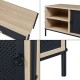 Шкаф за телевизор Tysnes 120x40x45 см дъб вид/черен []