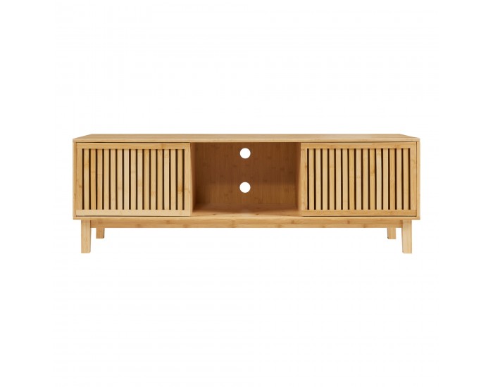 ТВ шкаф Ypäjä 150x42x50 см естествен бамбук []