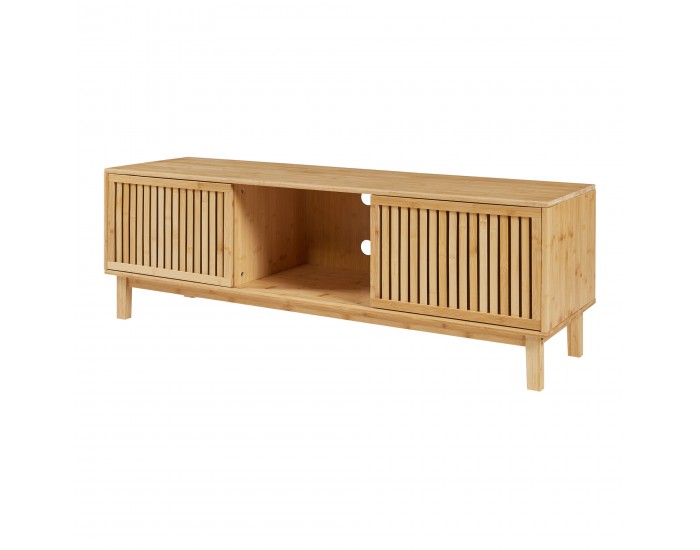 ТВ шкаф Ypäjä 150x42x50 см естествен бамбук []