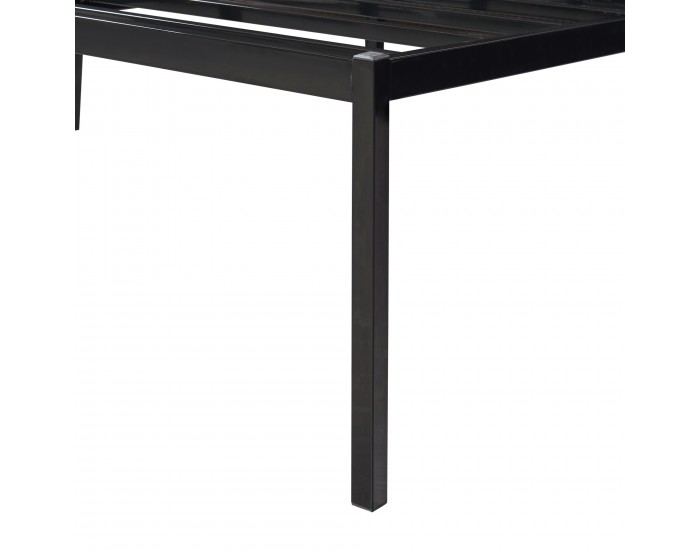 Метално легло Vårdö 140x200 см черно []