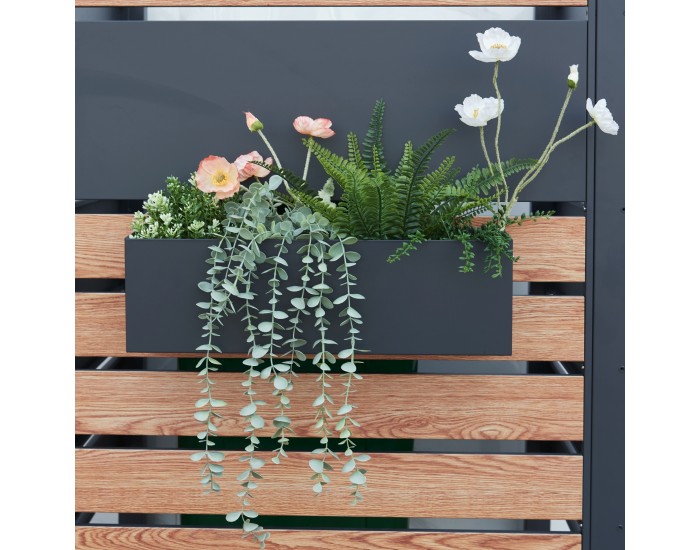 Кутия за цветя Achtkarspelen 50x12x15см антрацит []