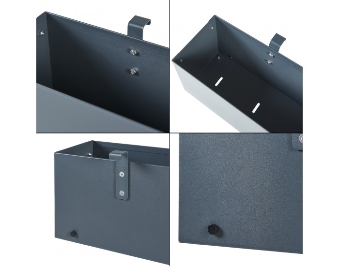 Кутия за цветя Achtkarspelen 50x12x15см антрацит []