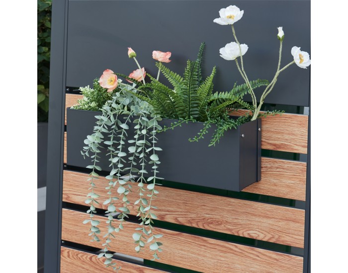 Кутия за цветя Achtkarspelen 50x12x15см антрацит []