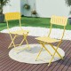 Комплект сгъваеми столове Sande от 2 бр., стомана, жълт []