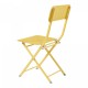 Комплект сгъваеми столове Sande от 2 бр., стомана, жълт []