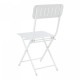 Комплект сгъваеми столове Sande от 2 бр., стомана, бял []