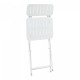 Комплект сгъваеми столове Sande от 2 бр., стомана, бял []