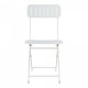Комплект сгъваеми столове Sande от 2 бр., стомана, бял []