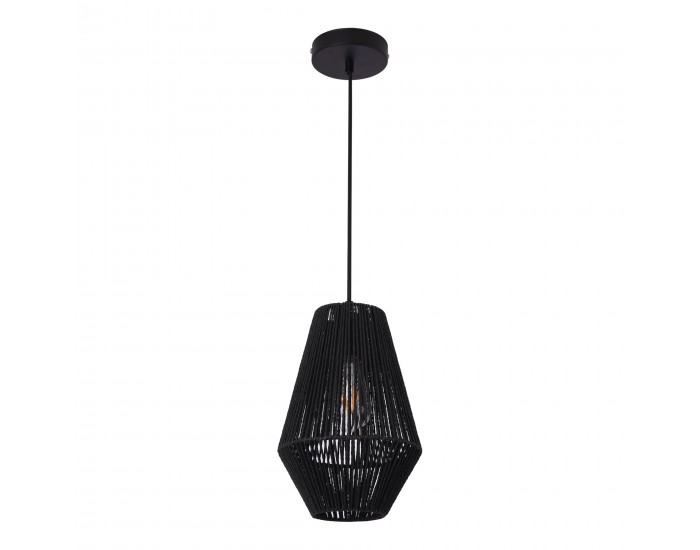 Висяща лампа за въже Newtownabbey черна []