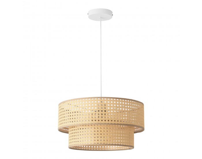 Висяща лампа Ascot Ø40 см визия на ратан []