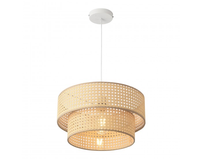 Висяща лампа Ascot Ø40 см визия на ратан []