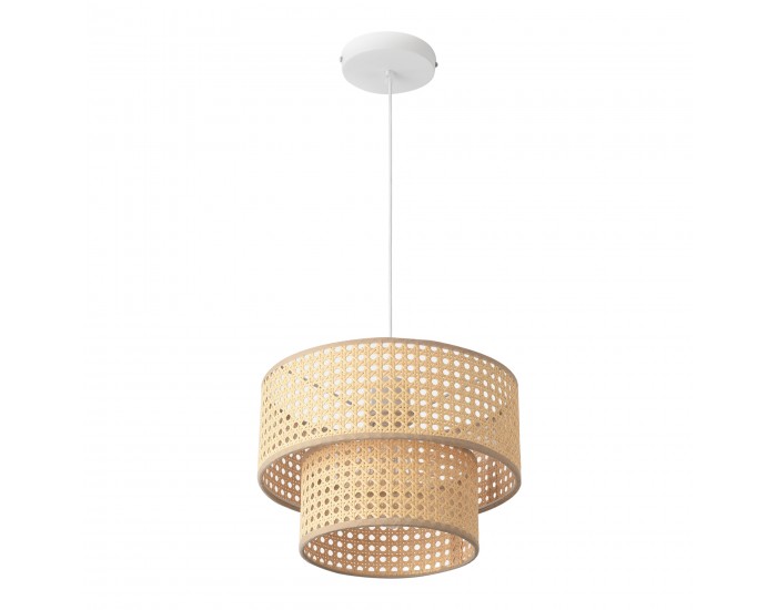 Висяща лампа Ascot Ø30 см визия на ратан []