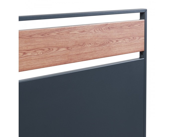 Ограда за кофа за боклук Uusikaupunki 120x83x11 см антрацит/изглед дърво []