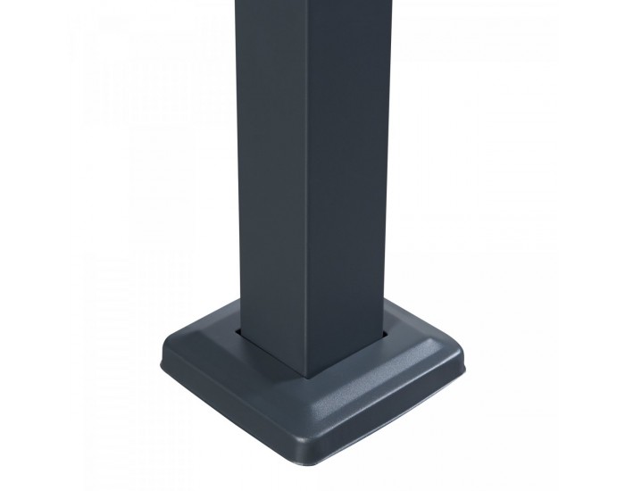 Ограда за кофа за боклук Uusikaupunki 120x83x11 см антрацит/изглед дърво []