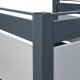 Ограда за кофа за боклук Uusikaupunki 120x91x91 см антрацит/сребро []