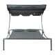 Двоен шезлонг с покрив Avigliano Grey []
