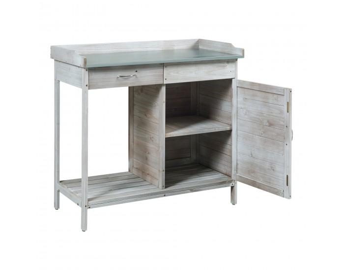 Маса за растения Aliano ела дървесно сиво []