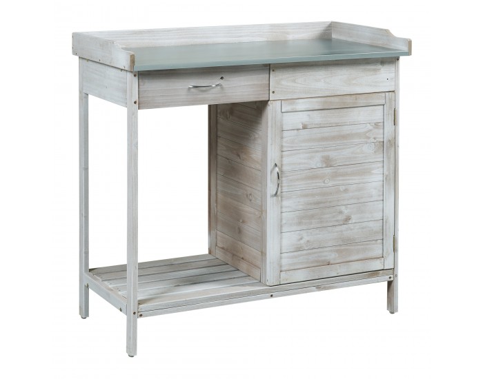 Маса за растения Aliano ела дървесно сиво []