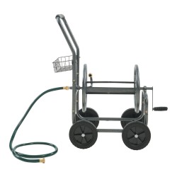 Количка за маркуч Gelibolu за маркуч 3/4 инча макс. 65 м сиво [] - Инструменти, Аксесоари за градината