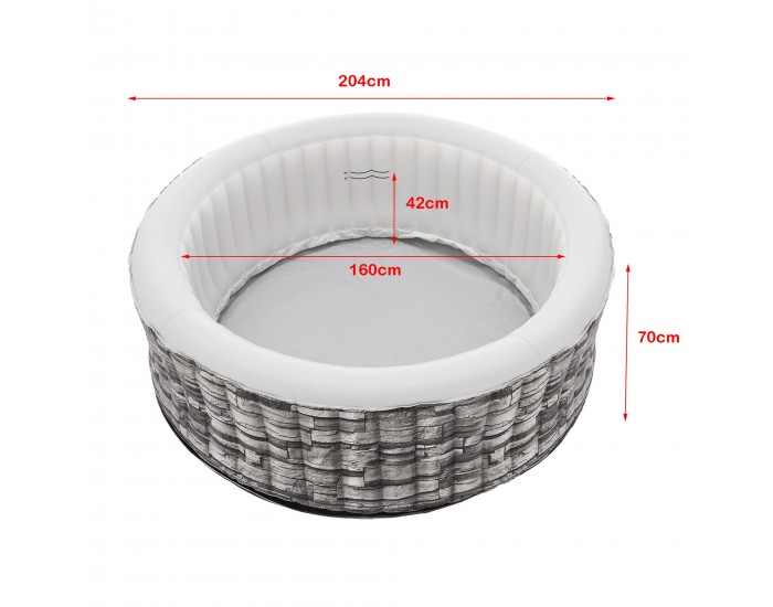 Надуваема джакузи Carosino 204x70 см []