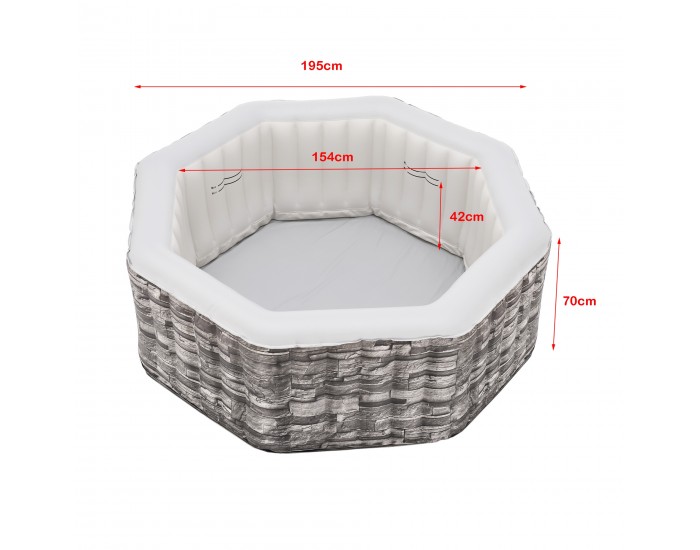 Надуваема джакузи Carosino 195x70 см []