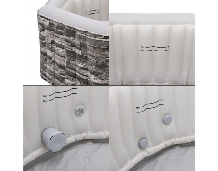 Надуваема джакузи Carosino 195x70 см []