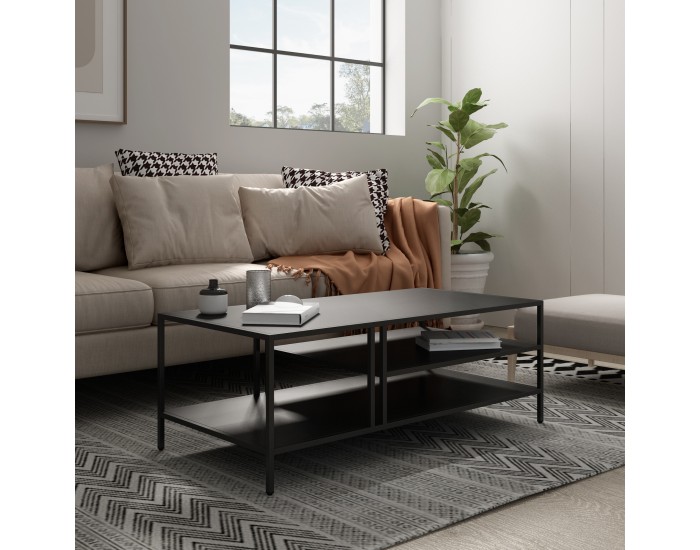 Холна маса Kumlinge 40x110x55 см черна []