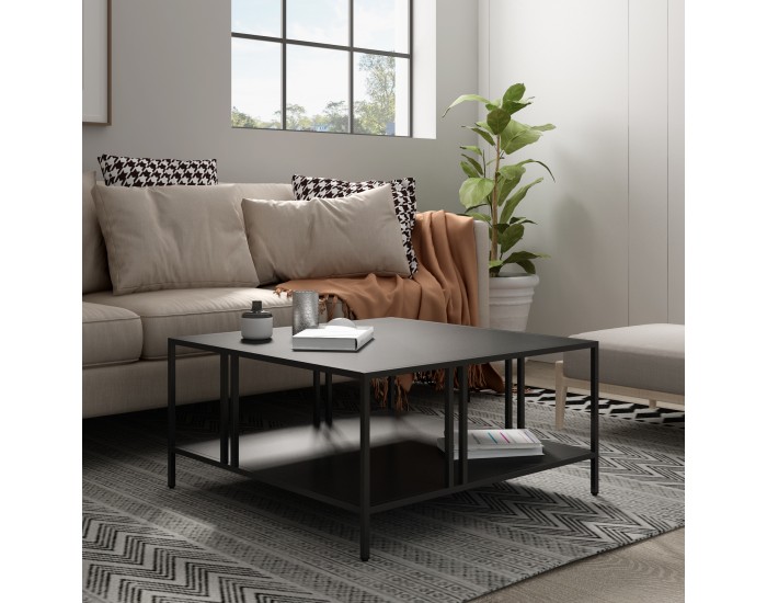 Холна маса Kumlinge 40x80x80 см черна []