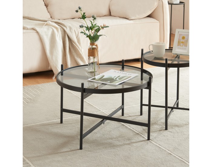 Холна маса Lier със стъклен плот []